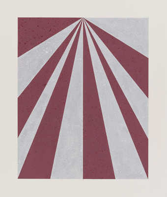 diagonals toward a single point