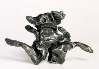 cast pewter on plexiglas base