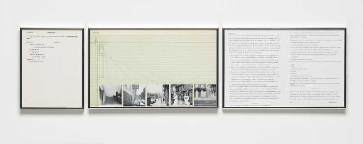 A conceptual study comprised of text panels, graphs and photographs.