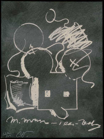 hand-dusted with chalk