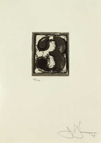 An image of the figure 3 printed in black.  An intaglio print from one copper plate.