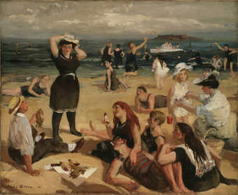 bathers at the beach