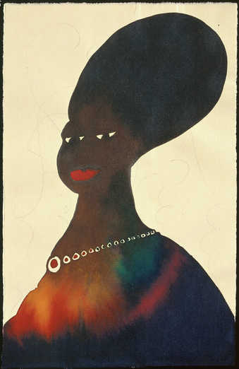 An image of a woman wearing a necklace.