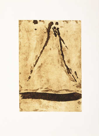 An open bite etching from one zinc plate.  From a series of eight etchings that were to be...