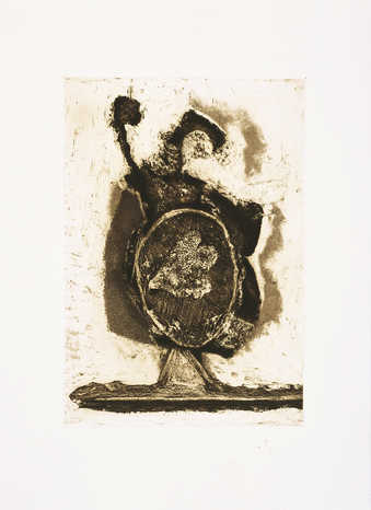 An open bite etching from one zinc plate.  From a series of eight etchings that were to be...