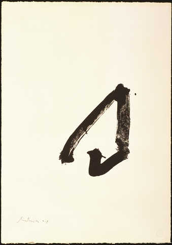 Lithograph from one stone, printed in black.  Walkers print is one of a few proofs that are...