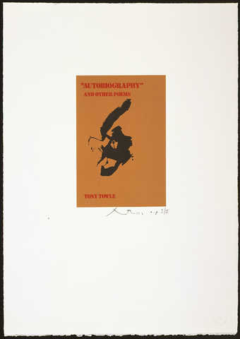 A lithograph from three aluminum plates printed in brown, red and black.  A commericial priniting...