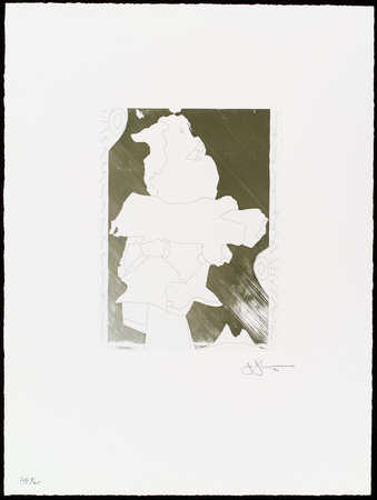 An image of the Green Angel printed in green ink.  The edition was made for the Centennial...