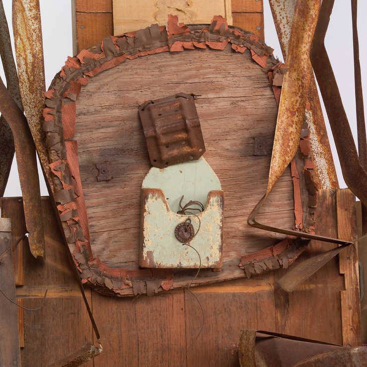 Assemblage of found objects collected as an homage to Wallace Berman.