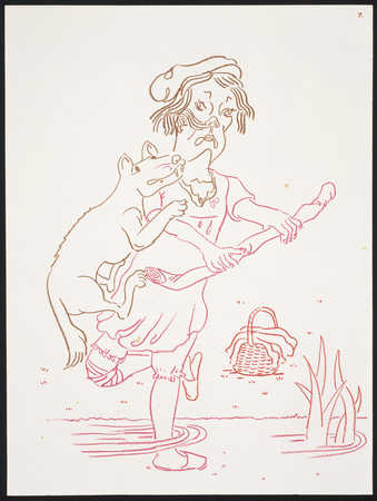 scenes of artists version of Red Riding Hood