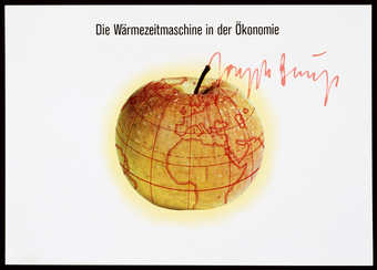 The idea for the postcard originated on a blackboard at the occasion of the exhibition "Art...