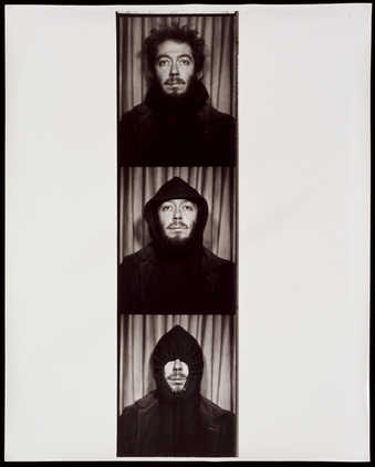 enloargement from copy negative of photo booth picture