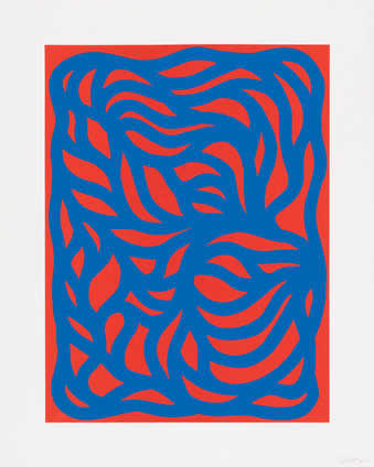 A linocut from two blocks.