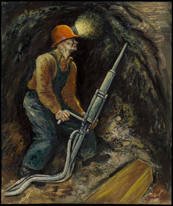 miner working in a mine