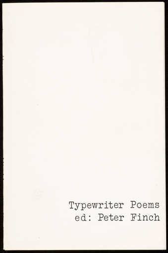 A book of poems by various artists, all using the typewriter to form different shapes with the...
