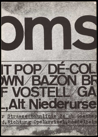 A catalogue published by Galerie Loehr, Frankfurt, Germany; paper; 28 pages; staplebound; text is...