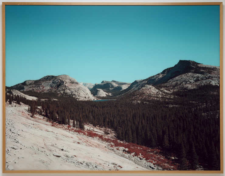 A digitally manipulated image of Tenaya Lake in Yosemite.